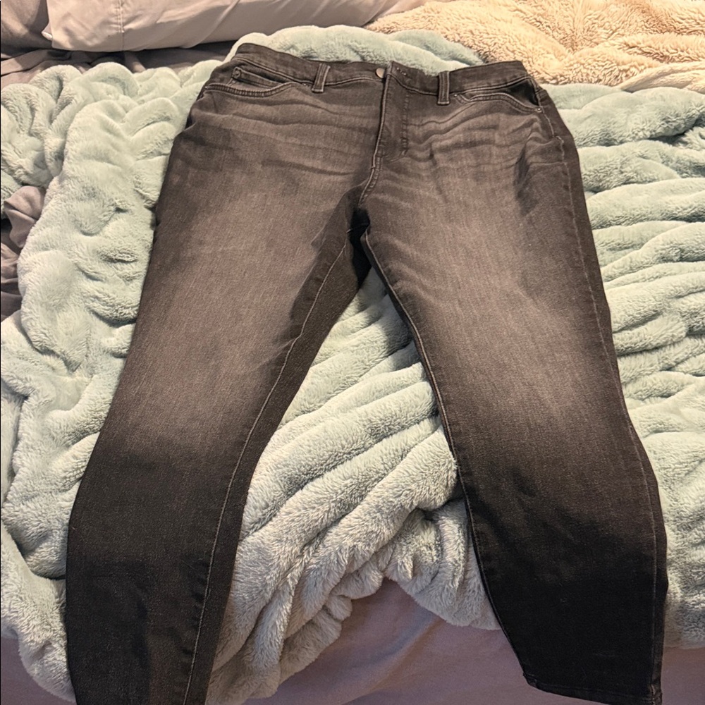 Black Women's Stretch Skinny Jeans - time and tru high rise